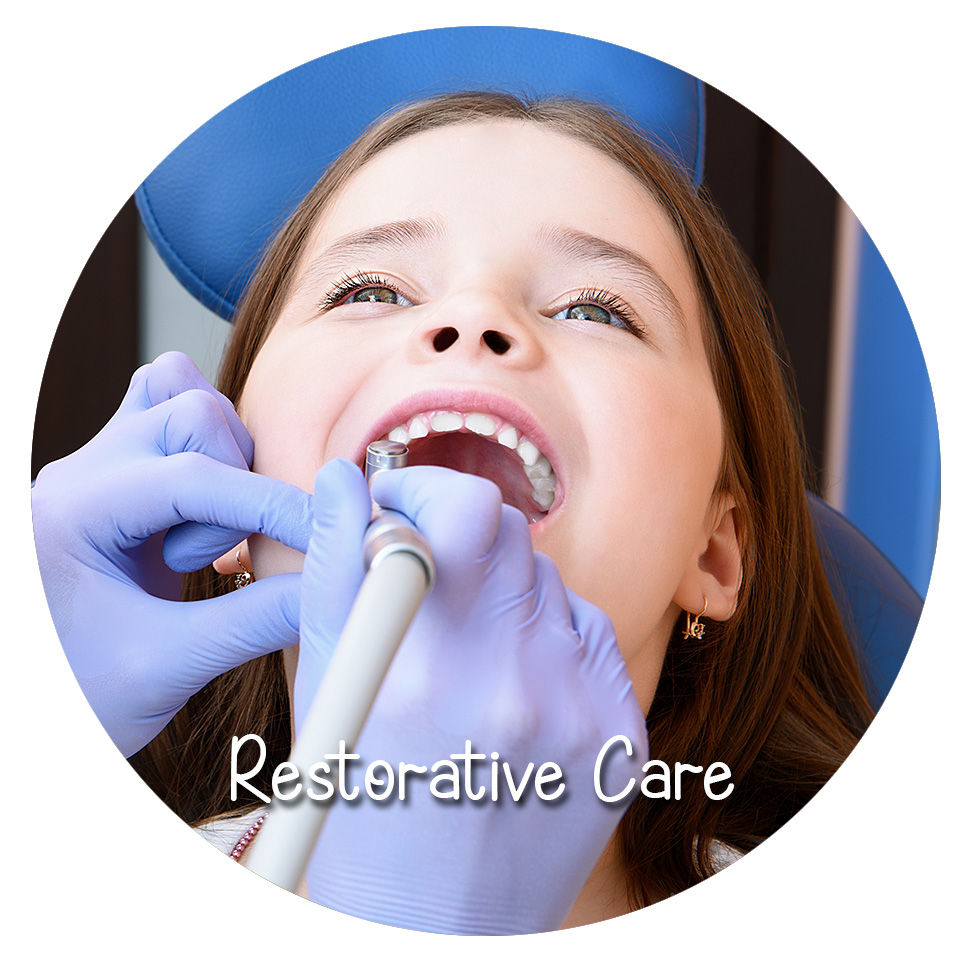 Restorative Care with White Fillings at Pediatric Dentist